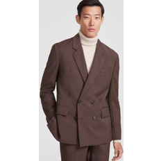 HUGO BOSS Men Suits HUGO BOSS Men's Modern-Fit Solid Wool Suit Separate Double-Breasted Jacket Med Brown 44S