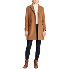 Viscose Coats Lauren Ralph Lauren Petite Notched Collar Walker Coat - New Vicuna