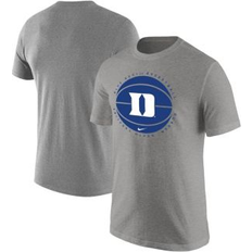 T-shirts Men's Nike Heather Gray Duke Blue Devils Basketball Logo T-shirt Gray