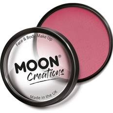 Pink Body Makeup Moon Creations Moon Creations Professionell smink för ansikte och kropp Professionell tårtform med färgglad sminkfärg för barn, vuxna, halloween, varmrosa 36 g