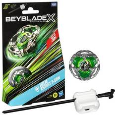 Hasbro Beyblade X Helm Knight 3-80N Starter Pack Set with Defense Type Top & Launcher, Ages 8