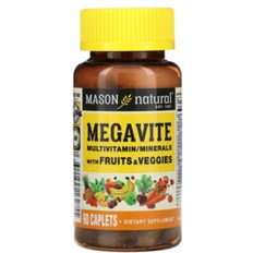 Mason Natural Megavite Multivitamin/Minerals with Fruits & Veggies 21 Essential