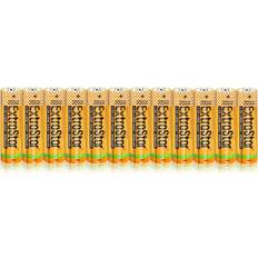 Batteries & Chargers ExtraStar AA Alkaine Batteries, 1.5V, 12 pieces Gold Yellow