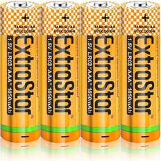 Batteries & Chargers ExtraStar AA Alkaine Batteries, 1.5V, 4 pieces Gold Yellow