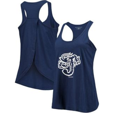 Boxercraft Women's Navy Jacksonville Jumbo Shrimp Charm Scoop Neck Racerback Tank Top Navy