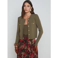 Mujer - Verde Cárdigans L'agence Toulouse Crewneck Cardigan - Olive