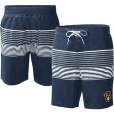 Swimwear G-III Sports by Carl Banks Men's G-iii Sports by Carl Banks Navy Milwaukee Brewers Coastline Volley Swim Shorts Navy