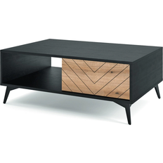 GRAINGOLD Deyn Black/Evoke Oak Couchtisch 69x104cm