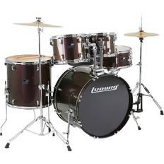 Ludwig Backbeat Complete 5-Piece Drum Set With Hardware And Cymbals Metallic Purple Mist