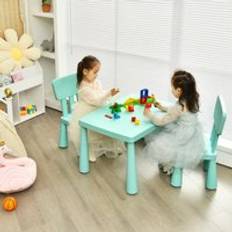 Costway Kids Chair Children Multi Activity Desk with 2 Set