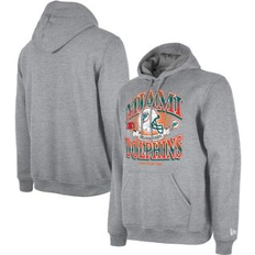 Jackets & Sweaters New Era Men's Heather Miami Dolphins Retro Pullover Hoodie