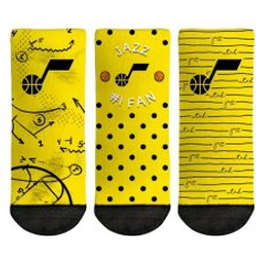 Yellow Underwear Rock Em Socks Toddler Rock Em Socks Utah Jazz #1 Fan 3-Pack Crew Socks Set