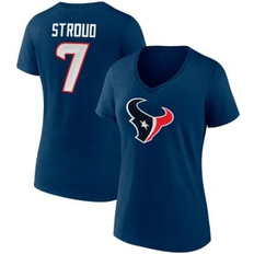 T-shirts Fanatics Women's C.j. Stroud Navy Houston Texans Icon Player Name Number V-Neck T-Shirt Navy