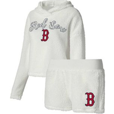 Clothing Concepts Sport Women's Cream Boston Red Sox Fluffy Hoodie Top and Sleep Set Cream