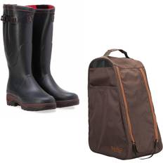 Aigle 9.5 to 10, bronze Parcours ISO Insulated Wellington Boots with Boot bag