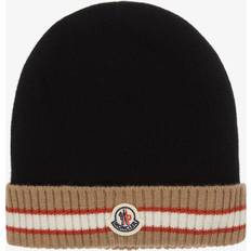 Beige Beanies Children's Clothing Moncler Enfant Kids Black Striped Beanie