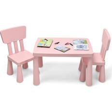 Costway Children's Multi Activity Table and Chair Set-Pink