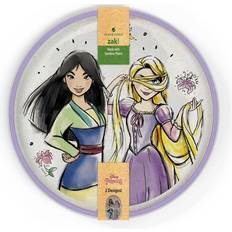 Zak Designs 'Princess' 2pk 8" Bamboo Dinner Plate 8" 2pcs