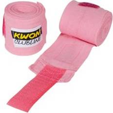 Protections pour Arts Martiaux Bandes de boxe inélastique Kwon Clubline Rose