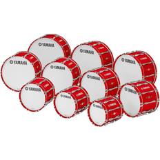 Bass Drums Yamaha 26 X 14 8300 Series Field-Corps Marching Bass Drum Red Forest