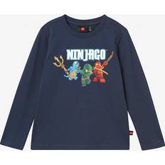 Lego Wear Barnkläder Lego Wear Ninjago Tröja LWTano Dark Marinblå m. Tryck Wear år 110 Tröja