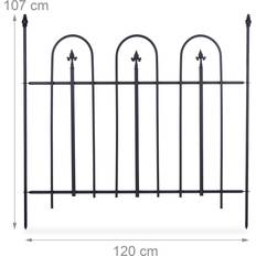 Metal Enclosures Relaxdays Gartenzaun, Gartenzaun