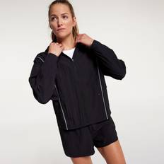 Outerwear Calia Women's Hooded Run Jacket, Large, Pure Black