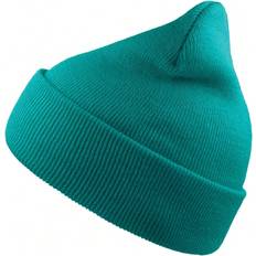 Turquoise - Women Beanies Shein Atlantis Wind Double Beanie With Turn Up Turquoise
