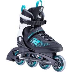 Inlines & Roller Skates K2 Kinetic Pro Womens Inline Skates, Black/Aqua 11.0 11.0