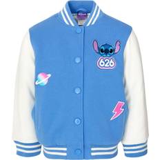 Outerwear Disney Lilo & Stitch French Terry Varsity Bomber Jacket - Light Blue/Stitch