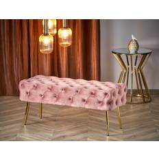 Halmar Bænke Halmar ATHENA Pink/guld Siddebænk