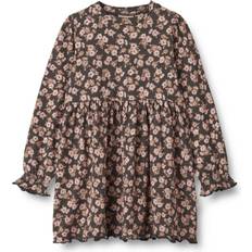 Wheat Kid"s Eliane Dress - Raven Anemones