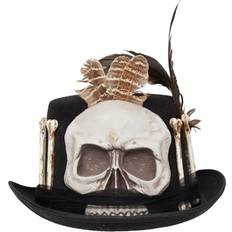 Vestidos de fiesta Skull and Bones Top Hat Adult Costume Accessory