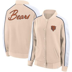 Fanatics Women's Fanatics Tan Chicago Bears Lounge Full-Snap Varsity Jacket Tan