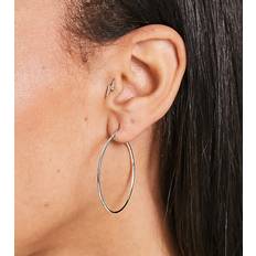 Pieces Örhängen Pieces Large Hoops In Plated Sterling - Silver
