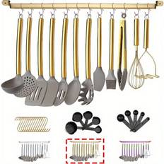 Gold Spatulas Shein Piece Gold Kitchenware Set With Edible Grade S Spatula