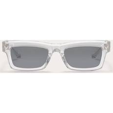 Valentino V-SHARP RECTANGULAR ACETATE unisex LIGHT GREY