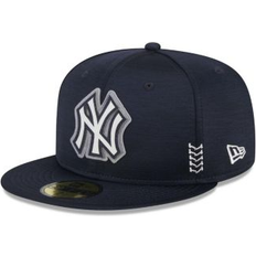 New Era Men's Navy York Yankees 2024 Clubhouse 59FIFTY Fitted Hat Navy