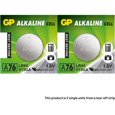 GP A76 LR44 Button Cell Batteries 2 Pack