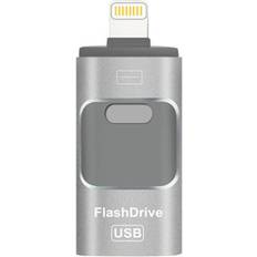 LimbO Usb Flash Drive, 3 In 1 Usb 3.0 Flash Drive, Usb Flash Drive Storage Compatible With Iphone Ipad Android Computer-128Gb