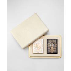 Green Card Cases Aerin Faux Shagreen Card Case - CREAM