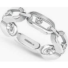 Messika White Gold And Diamond Move Link Ring silver 53