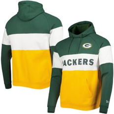 Jackets & Sweaters New Era Men's Gold Green Bay Packers Colorblock Current Pullover Hoodie Gold