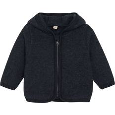 9-12M Fleecejacken Huttelihut Uldfleece jakke Navy mdr/56