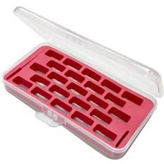 Sewing Machines Dreamstitch Bobbin Case for Bernina New 7 and 8 Series Jumbo Bobbin Sewing Bobbin Storage Case and Saver Holds 23 Bobbins Box Organizer Red