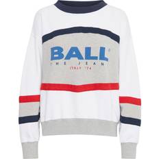 Dame - Økologiske Sweatere Ball Luca Sweatshirt - Medium Grey Melange