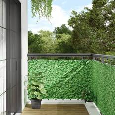 Proiezioni vidaXL Paravento da Balcone con Aspetto Pianta Verde 300x90 cm PVC