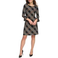 Tommy Hilfiger Dresses Tommy Hilfiger Plaid Shift Dress in Black Multi