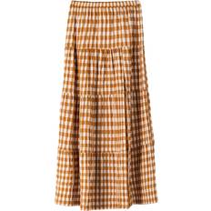 Brown - Long Skirts Bershka Rock karamell weiß