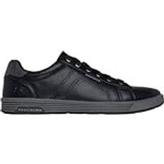 Skechers Synthetic Leather Trainers Skechers Cavell 6 Eyelet Lace Up Shoes - Black